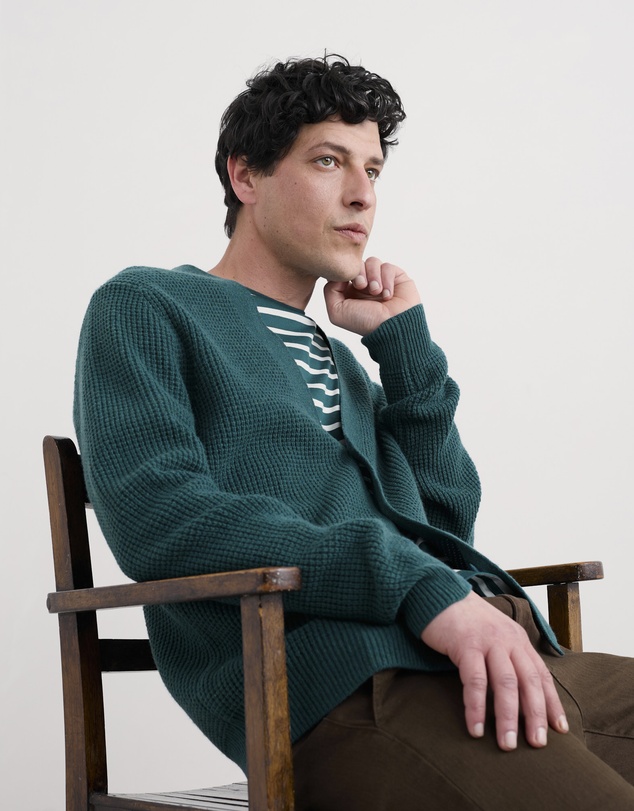 Seasalt - Men's Scott's Quay Waffle Knit Cardigan