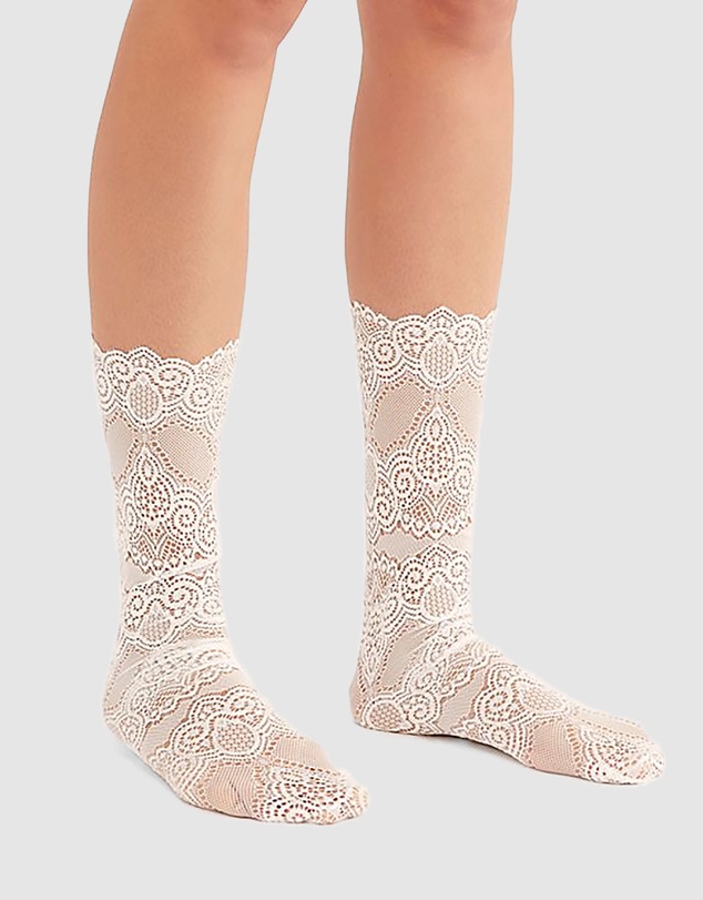 High Heel Jungle - Scalloped Lace Socks