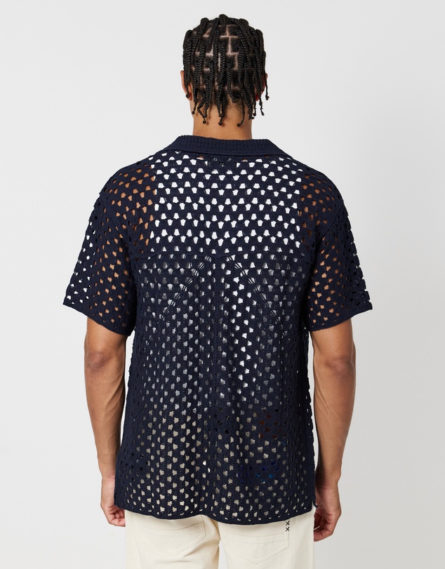 Scotch & Soda - Crochet Knitted Short Sleeve Polo