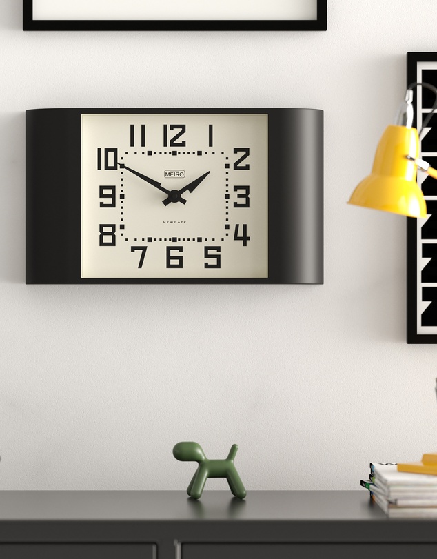 Newgate - Newgate Metro Wall Clock-Black