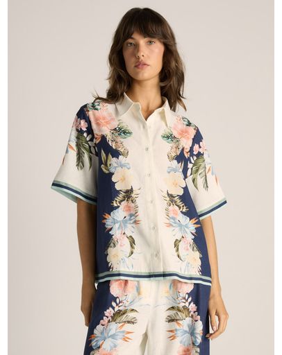 Navy Print