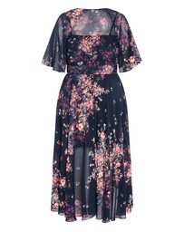 City Chic - Lovers Lane Print Dress