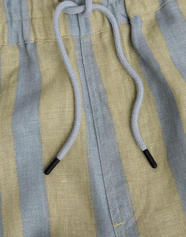 OAS Company - Mist Strata Nicola Linen Shorts