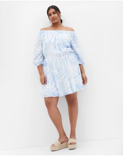City Chic - Lorelai Print Dress