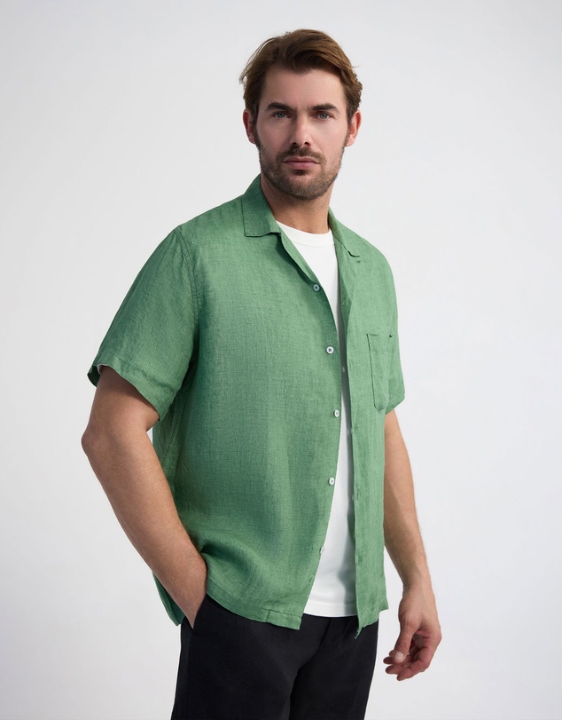Oxford - Griffin Delave Linen Short Sleeve Shirt