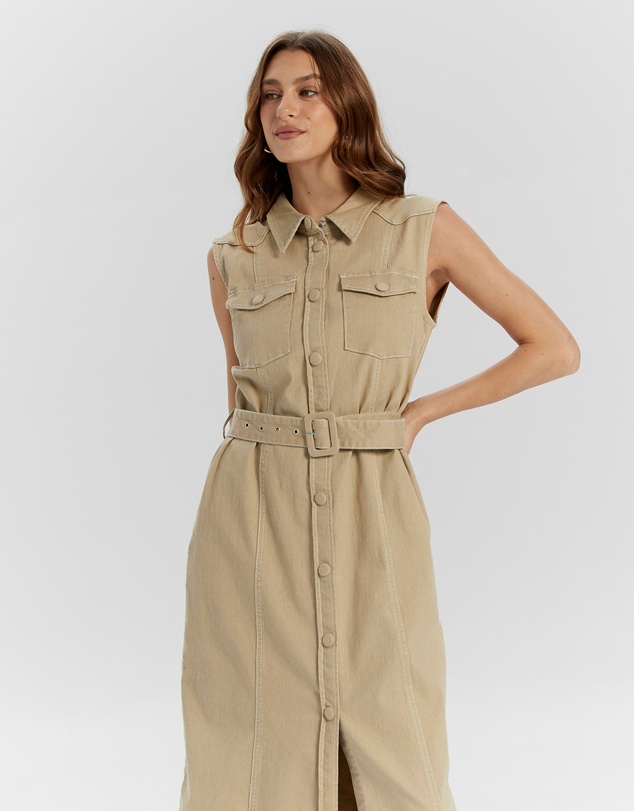 Y.A.S - Kamina Denim Midi Dress