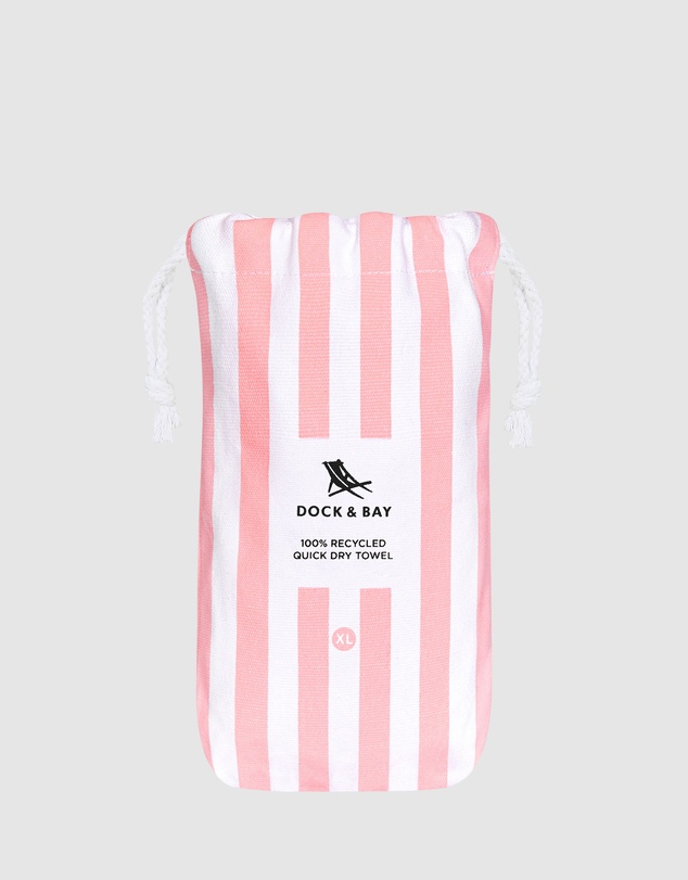 Dock & Bay - Beach Towel Cabana Light Collection XL Malibu Pink
