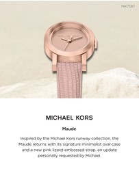 Michael Kors - Maude Pink Analogue Watch