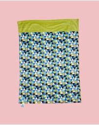 itti bitti - Travel Blanket - Heron with Wasabi