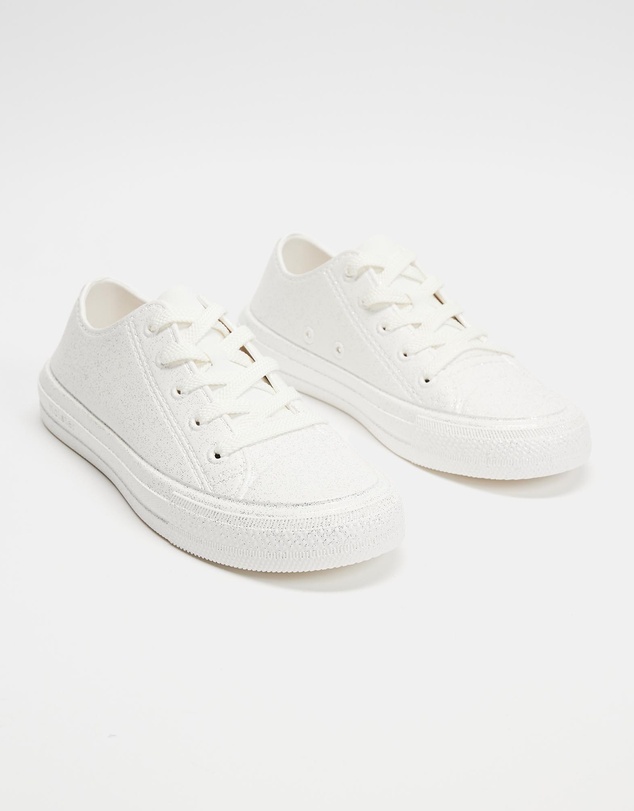 Holster - Connie EVA Sneakers - White Glitter - Unisex