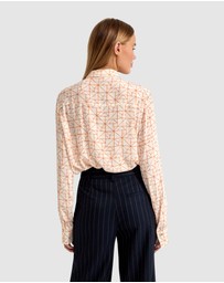 Oxford - Poppy Geo Print Blouse