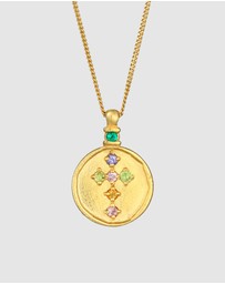 Haze & Glory - ICONIC EXCLUSIVE - Necklace Talisman Cross in 925 Sterling Silver Gold Plated