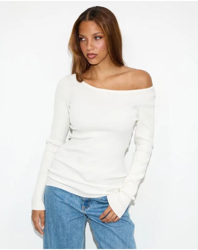 Dazie - Negroni Asymmetrical Knit Top