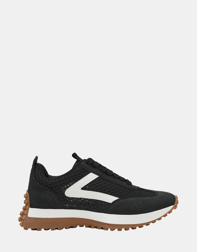 Steve Madden - Dasherr Black Mesh Sneakers