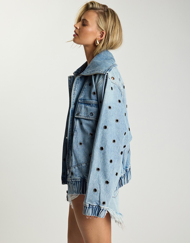 ONE TEASPOON - Punk Paradise Denim Bomber Jacket