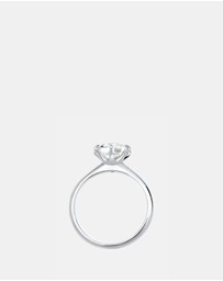 Elli Jewelry - Ring Engagement 925 Sterling Silver Crystals