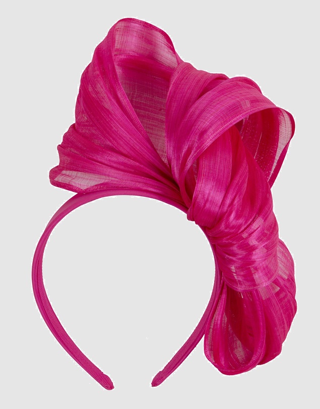 Fillies Collection - Bespoke Hot Pink Bow Racing Fascinator