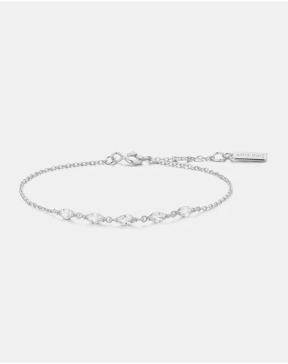 Ania Haie - Silver Quintet Marquise Bracelet