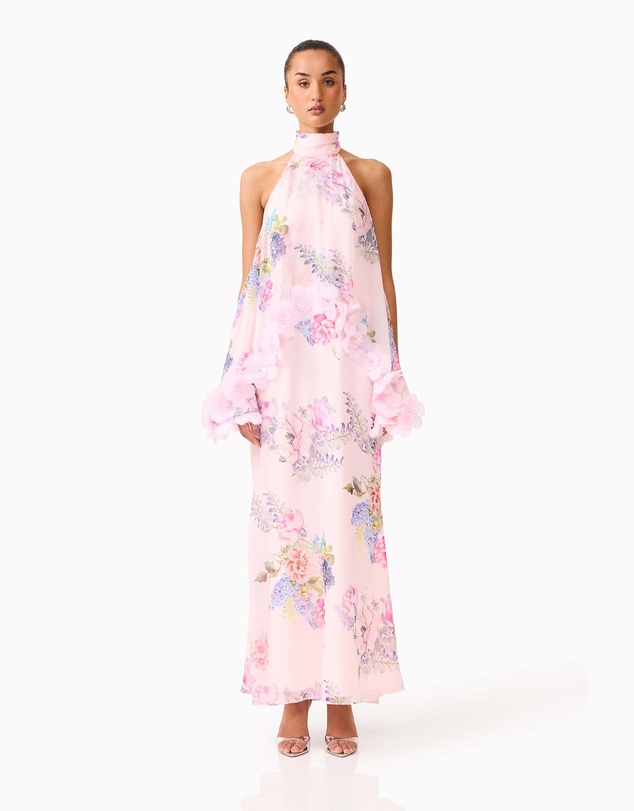 Elliatt - Millie Tiered Gown in PinkMulti