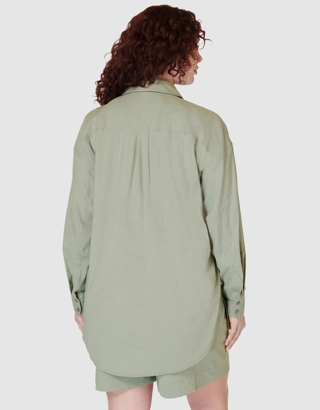 Sweaty Betty - Summer Stretch Linen Utility Shirt