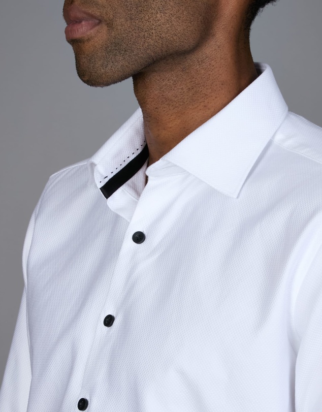 Abelard - Bottone Nero Evening Slim Fit Shirt