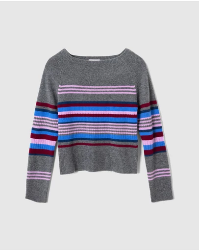 Damson Madder - Yesley Wide Neck Jumper