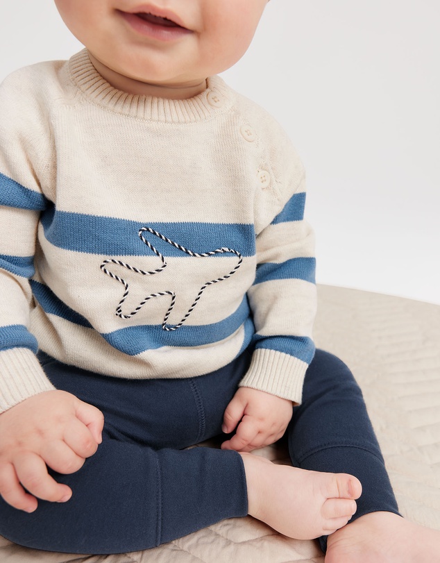 Country Road - Organically Grown Cotton Fold-over Soft Pant