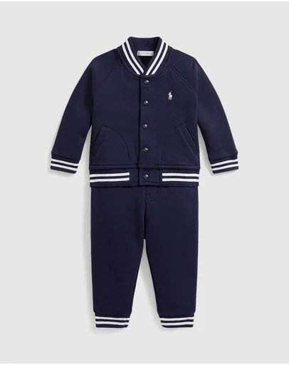 Polo Ralph Lauren - Fleece Baseball Jacket & Jogger Pants - Babies