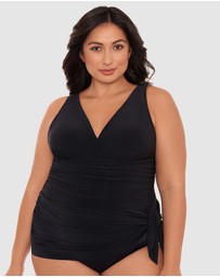 Magicsuit - Celine V Neck Short Plus Size Swimdress