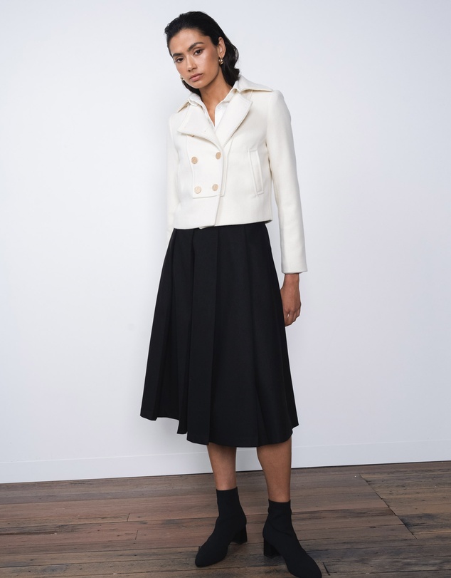 Forcast - Scout Cropped Wool Coat