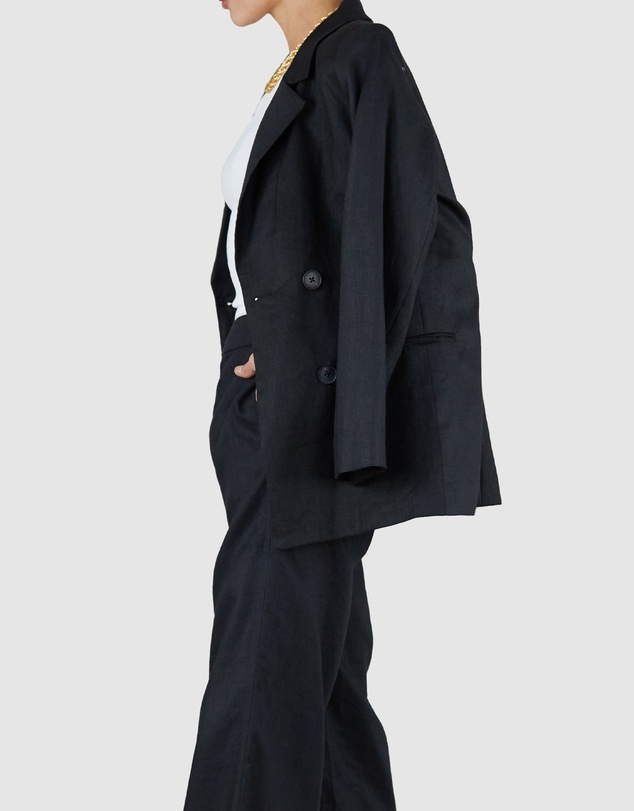Amelius - Azure Linen Blazer