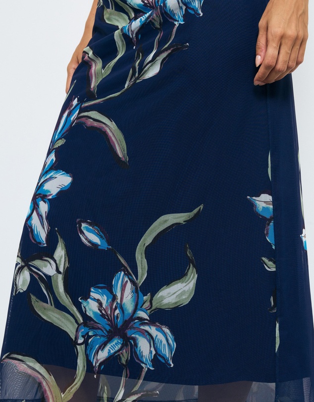 AERE - Skye Mesh Midi Dress