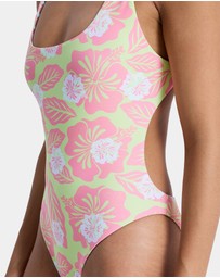 Roxy - Womens Hibiscus Hype Reversible One Piece Swimsuit