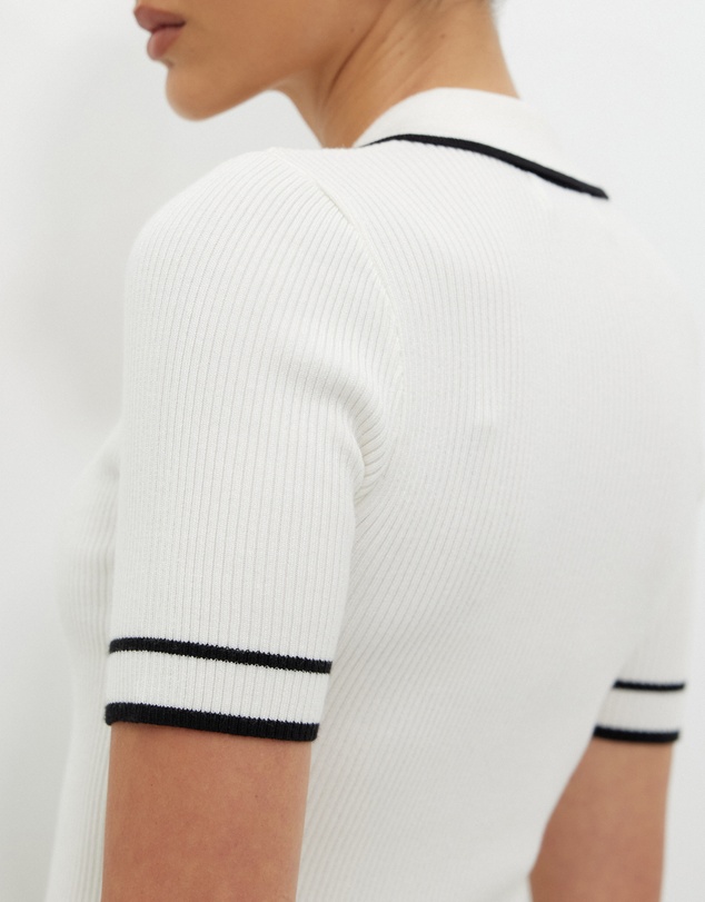 Calli - Lari Short Sleeve Rib Knit