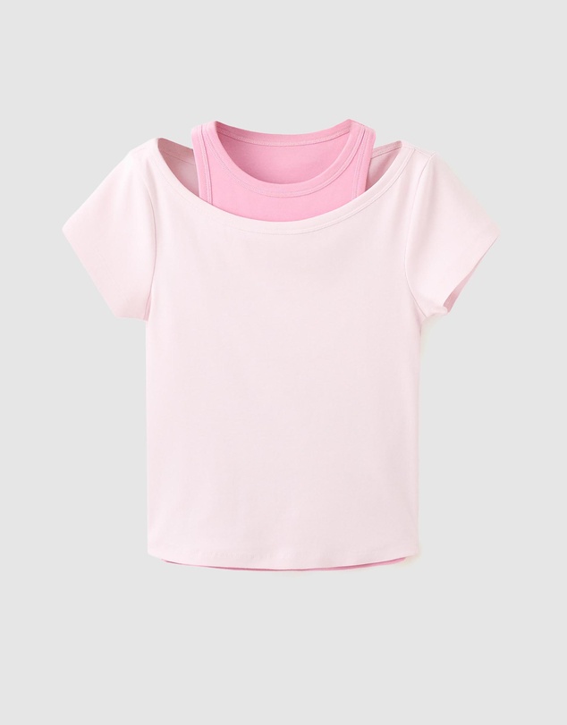 M.N.G - Two-Tone Contrast T-Shirt