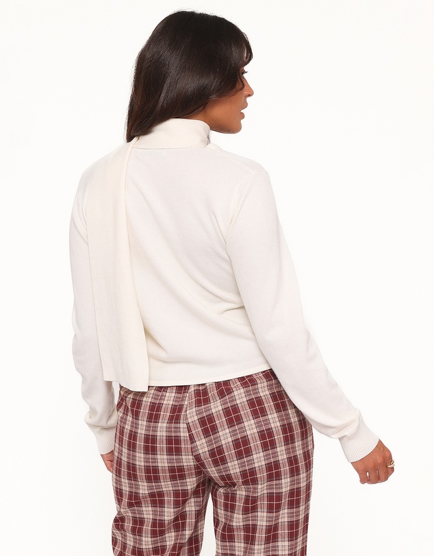 Petal & Pup - Cassinda Scarf Cardigan - Cream