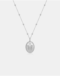Ania Haie - Silver Butterfly Locket Necklace