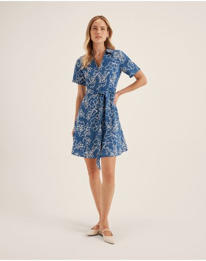 BLUE/IVORY