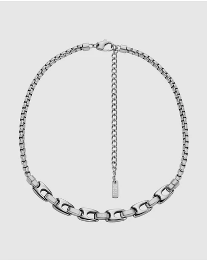 Diesel - Metamorph Silver tone Necklace