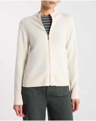 David Lawrence - Zip Thru Merino Cardi