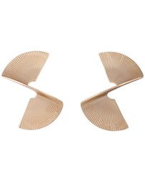 Lovisa - Gold Corrugated Swirl Statement Stud