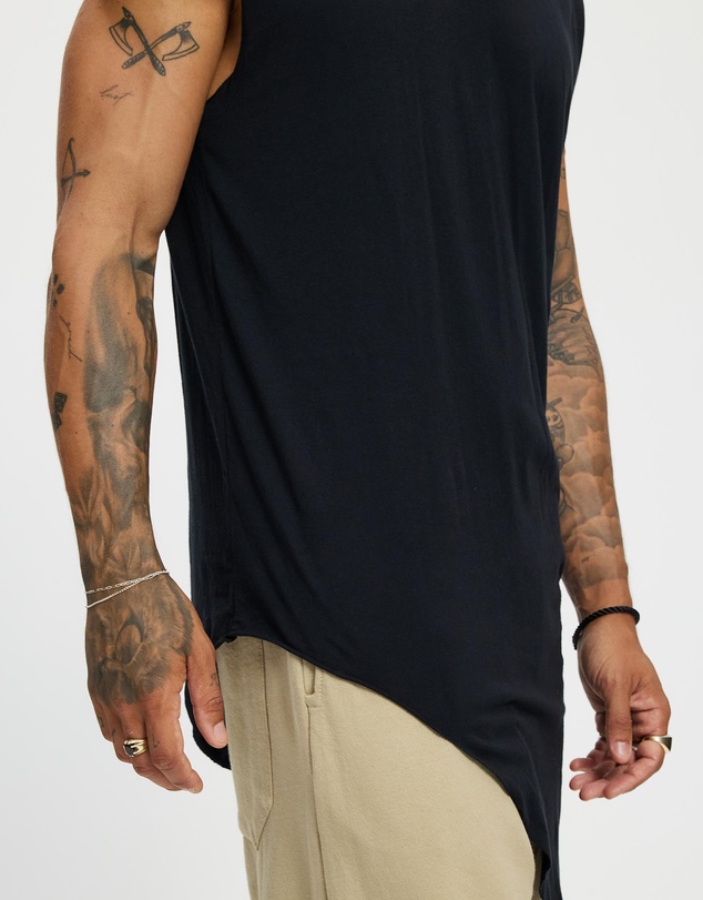 Surrounded By Ghosts - The Graftonite Asymmetrical Cotton Tail Muscle T-Shirt