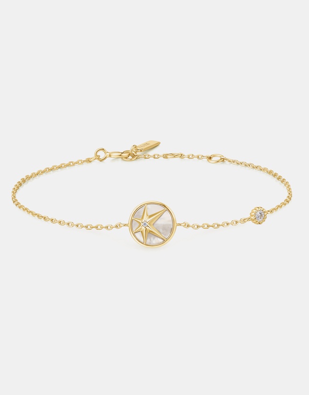 Ania Haie - Ania Haie Gold Star Mother-of-Pearl Bracelet