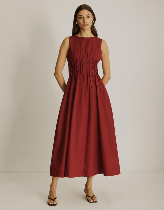 Atmos&Here - Anna Pintuck Maxi Dress