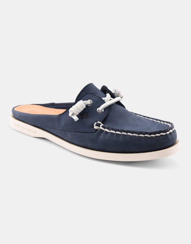 Sperry - A/O Leather Mule Nubuck Navy- Women's