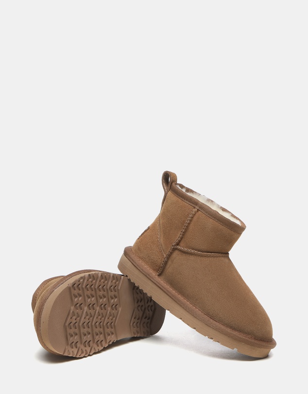 EVERAU - Australian Shepherd Ugg Noel Kids Mini Cow Suede Upper UGG Boots