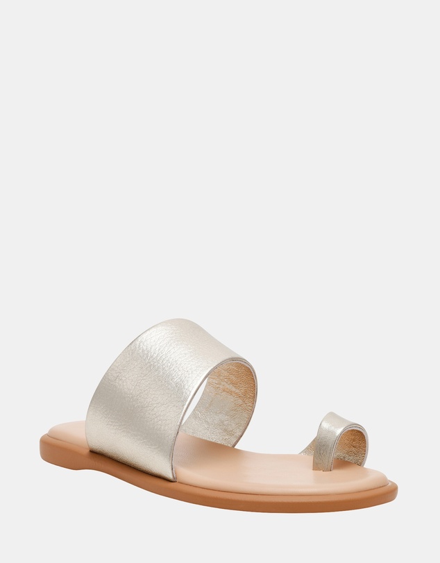Steve Madden - Zani Gold Leather Sandals