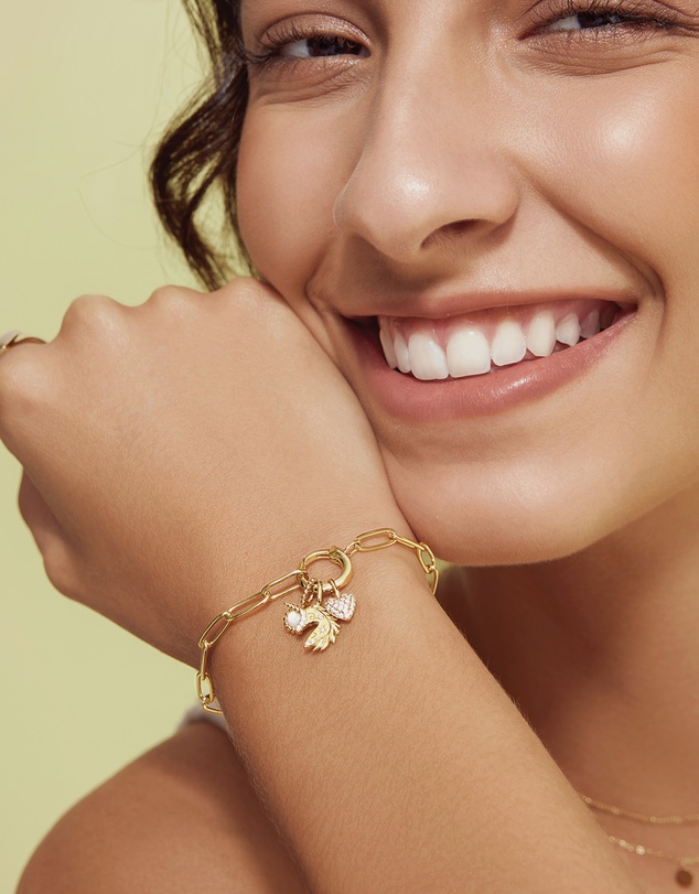 Ania Haie - Gold Heart Pave Charm