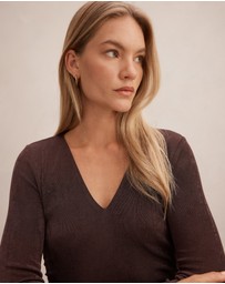 Forever New - Arabella V-Neck Ruched Top
