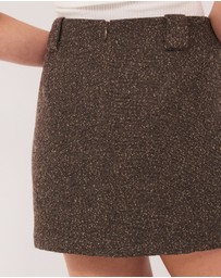 Calli - Henderson Wool Blend Mini Skirt